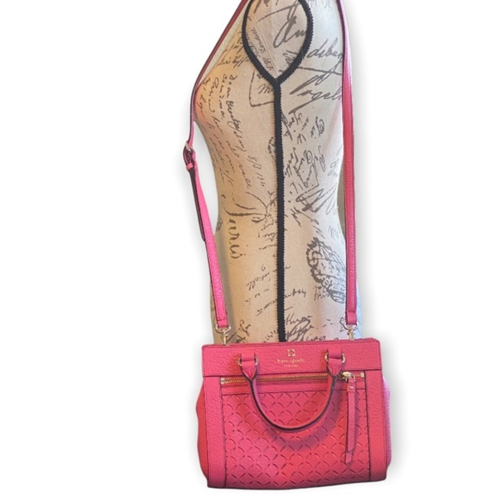 Kate Spade New York Pink Perri Lane Mini Romy Leather Satchel / Crossbody NWOT